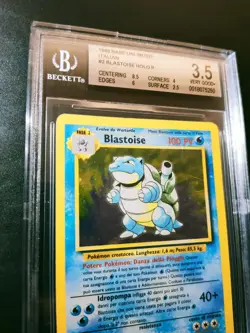 Pokemon Blastoise Set Base BGS 3.5 Ita No Shining Goldstar - Image 4