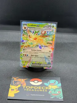 Leafeon ex 006/131 Double Rare Prismatic Evolutions Pokemon Near Mint - Image 1