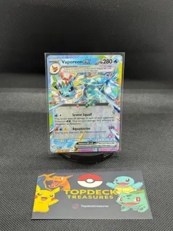 Vaporeon ex 023/131 Double Rare Prismatic Evolutions Pokemon NM/M - Image 1