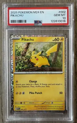 2025 POKEMON M24 EN-MCDONALD'S COLLECTION #002 PIKACHU PSA 10 - Image 1