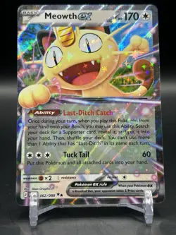 Pokemon - Meowth EX 062/088 Perfect Order - Holo Double Rare - NM - Image 1