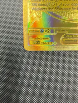 Mega Charizard Y EX 294/217 Gold Hyper Rare, Ascended Heroes, Pokemon TCG (NM) - Image 5
