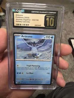 Pokemon Articuno Journey Together Holiday Calendar Holo CGC 10 032/159 2025 - Image 1