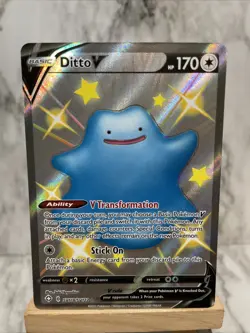 Pokemon Ditto v Shiny Holo Rare Shining Fates Vault #SV118/SV122 NM - Image 2
