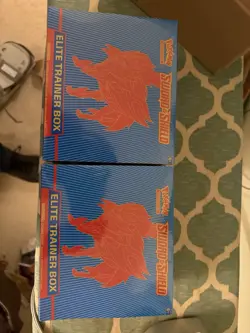 Pokemon Sword and Shield Base Set Elite Trainer Box ETB Zamazenta you get 2 - Image 1