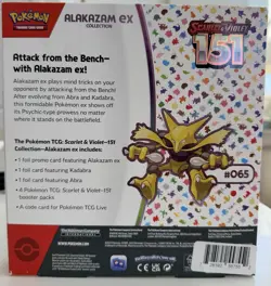 Pokemon TCG Scarlet & Violet 151 Alakazam ex Collection Box Sealed 820650855269 - Image 2