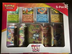 Pokemon TCG Scarlet & Violet 151 Mini Tins Costco Bundle, 5 Pack, New Sealed - Image 1