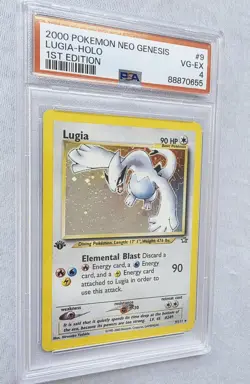 First Edition NEO GENESIS LUGIA Holo Rare 1st Edition #9 PSA 4 Pokemon WOTC 2000 - Image 5
