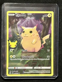 Pikachu 005/025 Celebrations Full Art – NM - Pokemon TCG - Image 2