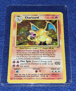 Pokemon TCG Charizard 004/102 Base Set Holo - MP Condition, Ungraded - Image 1