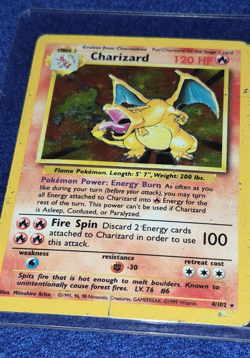 Pokemon TCG Charizard 004/102 Base Set Holo - MP Condition, Ungraded - Image 5