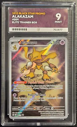 ⭐ ACE 9 Alakazam 009 ⭐Black Star Promo Pokemon TCG - Image 1