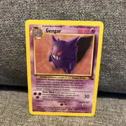 Gengar 20/62 Fossil Regular Rare Non Holo Pokemon TCG NM - Image 1