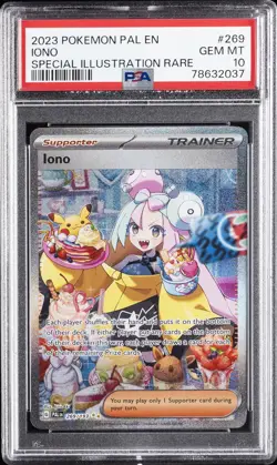 2023 POKEMON PAL EN-PALDEA EVOLVED SPECIAL ILLUSTRATION RARE #269 IONO PSA 10 - Image 1