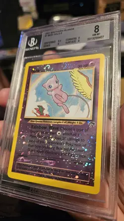 Pokemon BGS 8 Mew #1 Holo Southern Islands 2001 English Double Swirl!! - Image 3
