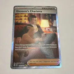 Pokemon Giovanni's Charisma 204/165 Sv: Scarlet & Violet Special Rare Holo - Image 1