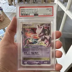 PSA 7 Mewtwo LV.X DP28 Black Star Promo Holo Diamond & Pearl Pokemon TCG 2008 - Image 1