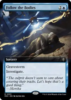 Follow the Bodies (Extended Art) - Near Mint MTG - Image 1
