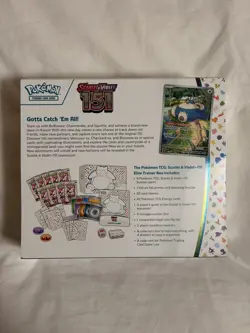 Pokemon TCG: S&V 151 Elite Trainer Box New Sealed *No Rips/Tears* - Image 3