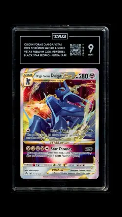 Origin Forme Dialga VSTAR SWSH256 Pokemon Promo Holo TAG Graded 9 - Image 1