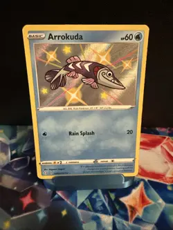 Arrokuda Lightly Played SV031/SV122 Shining Fates: Shiny Vault Holo Pokemon TCG - Image 1
