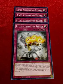 Yu-Gi-Oh! (x4) Blaze Accelerator Reload - LD10-EN031 - Common 1st Ed. Unplayed - Image 1