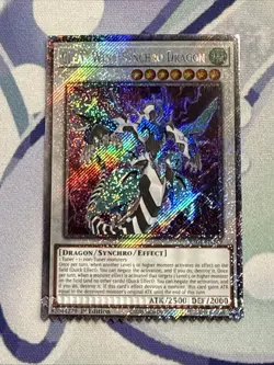 Yugioh CRIMPED Clear Wing Synchro Dragon Platinum Secret Rare RA04-EN0249 - Image 1