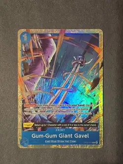 One Piece TCG Gum-Gum Giant Gavel OP03-055 Best Selection Vol.2 Alt Art - Image 1