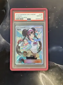 2019 Pokemon Sun & Moon Cosmic Eclipse #236 Fa/Rosa Cosmic Eclipse PSA 10 - Image 1