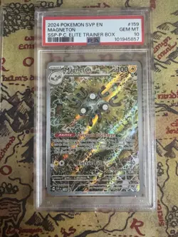 Magneton Pokemon Center Stamp #159 Surging Sparks ETB Promo PSA 10 Gem Mint - Image 1