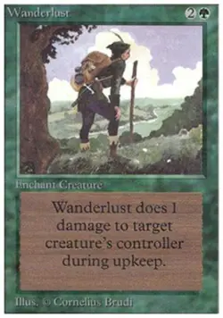 Wanderlust - Medium Play MTG Unlimited - Image 1