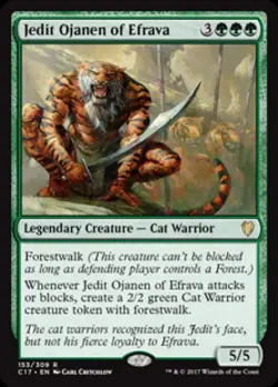 Jedit Ojanen of Efrava - Medium Play MTG Commander 2017 - Image 1