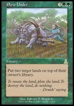 Plow Under - Medium Play MTG Urza's Destiny - Image 1