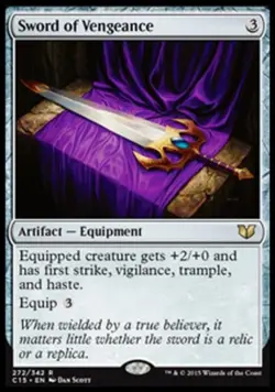 Sword of Vengeance - Light Play MTG Commander 2015 - Image 1