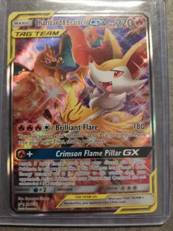 CHARIZARD & BRAIXEN GX - SM230 SM230 HOLO PROMO SUN & MOON PROMO POKEMON LP - Image 2