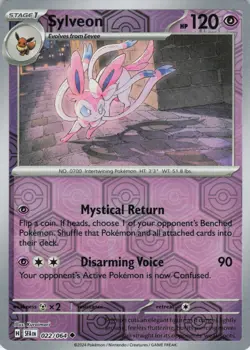 Sylveon Reverse Holo 022/064 Uncommon SV: Shrouded Fable NM Pokemon - Image 1