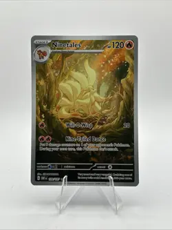 Pokemon TCG Ninetales 199/197 Obsidian Flames Full Art Illustration Secret Rare - Image 1