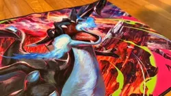 Pokemon Phantasmal Flames Charizard MEGA X UPC Play Mat Rubber Playmat - Image 2