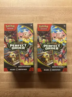 Pokemon Mega Evolution Perfect Order Booster Bundle Box LOT OF 2 - Image 1