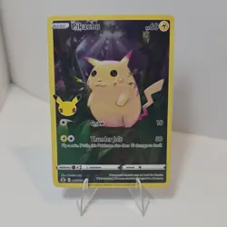 Pokemon Pikachu 005/025 Celebrations Holo Rare Basic 60 HP Thunder Jolt Gnaw - Image 1
