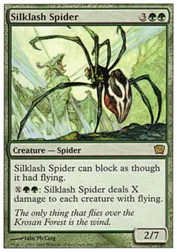 Silklash Spider - Light Play MTG 9th Edition - Image 1