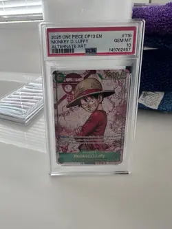 One Piece PSA 10 Monkey D Luffy OP13-118 Alternate Art SEC 2025 GEM MINT 💎 🔥 - Image 1