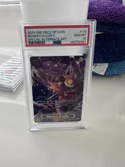 PSA 10 Monkey D. Luffy (SP Alt Art) OP13 OP09-119 EN One Piece B20 - Image 1