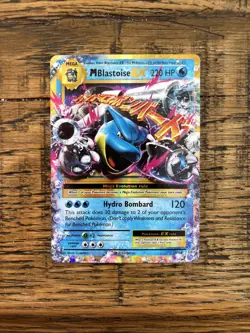 M Blastoise Ex 22/108 Ultra Rare Raw Pokemon Evolutions Card Lp - Image 1