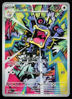 Loudred 212/182 Holo Illustration Rare Paradox Rift Pokemon Card - Image 1