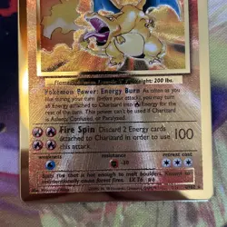 Pokemon Card Charizard 4/102 Gold Metal Celebrations UPC 25th Anniversary - Image 3