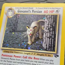 Pokemon Giovanni's Persian 8/132 Gym Challenge Holo Rare Unlimited Pokemon Card - Image 4