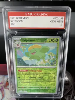 SKIPLOOM #002/193 RARE FOIL Pokemon 2020 Card GRADED 10 MINT TCG CCG - Image 1