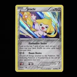 Pokemon TCG Jirachi 42/108 Roaring Skies Holo Rare Card LP/NM 2015 - Image 1
