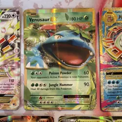 Pokemon TCG 5 Card Lot Holo EX MAudino Venusaur MSlowbro Victini English - Image 3